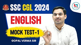 SSC CGL 2024  SSC CGL Preparation  Free Mock Test 1  By Gopal Verma Sir ssccgl englishmocktest [upl. by Hebe]