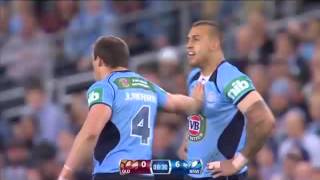 Blake Ferguson first origin touch [upl. by Ailati664]