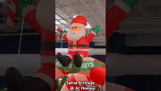 Santa Claus Archway Inflatable christmasinflatables santa inflatable christmas gemmy athome [upl. by Ber315]