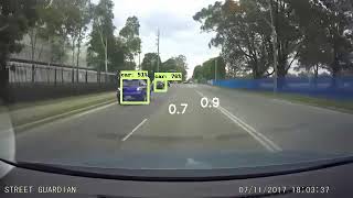 Vehicle collision warning system using opencv and tennsorflow [upl. by Riva]