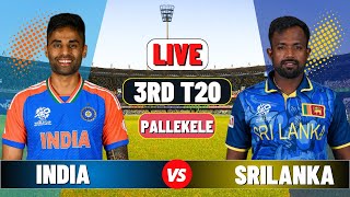 Live India vs Sri Lanka 3rd T20  IND vs SL Live Cricket match Today [upl. by Curtice]