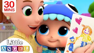 Mommy Mommy I Love You  Little Angel Kids Songs amp Nursery Rhymes [upl. by Ahsinroc]