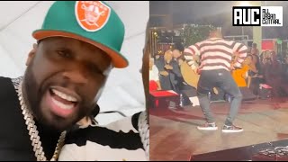 50 Cent Is Impressed With OT Genasis Crip Walkng Skills [upl. by Nauwaj]