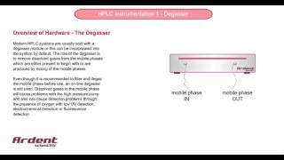 HPLC Instrumentation 1  Degasser Overview [upl. by Parrish408]