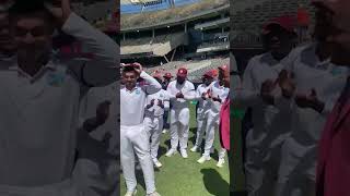 🙌 First Test Cap  Tagenarine Chanderpaul Receives Baggy Maroon From Brian Lara shorts [upl. by Hufnagel]