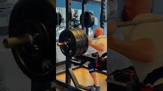 65 yr old pause squats 325X4 [upl. by Lathan]