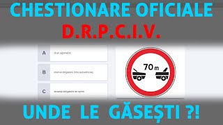 Chestionare oficiale DRPCIV explicate audiovideo 3D [upl. by Fihsak]