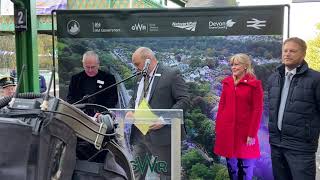 Mark Hopwood GWR MD Introduces the VIP Event Opening of the Dartmoor Line Okehampton [upl. by Odlanier]