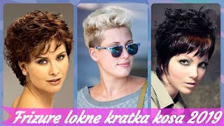 Top 20 🌸 trendi frizure lokne kratka kosa 2019 [upl. by Airyt27]