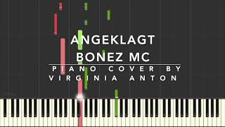 Angeklagt Bonez MC Piano Tutorial Instrumental Cover [upl. by Lybis]