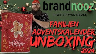 brandnooz Familien  Adventskalender 2024 Unboxing von 26 TÜRCHEN [upl. by Lamraj112]