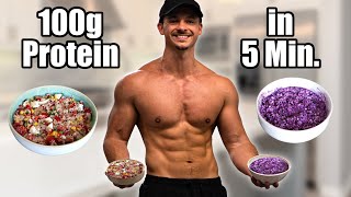 Geheime FitnessMahlzeit mit 100g Eiweiß für Muskelaufbau und Fettabbau in nur 5 Minuten LowCarb [upl. by Accire]