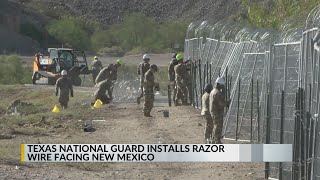 Gov Lujan Grisham responds to Texas placing razor wire facing New Mexico [upl. by Wilson]