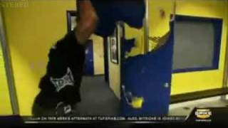 CRAZY MAN RAMPAGE JACKSON DESTROYS DOOR [upl. by Anoirtac]