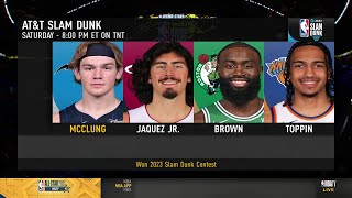 NBA TV previews 2024 NBA Dunk Contest [upl. by Wsan]