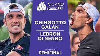 SEMIFINAL  ChingottoGalan VS LebronDi Nenno  Milano Premier Padel P1 [upl. by Elaina630]