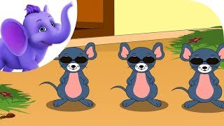 Three Blind Mice  Nursery Rhyme with Lyrics [upl. by Retsek]