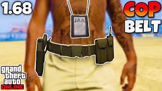 How To Get The IAA Badge amp Cop Belt On Any Outfit In GTA 5 Online [upl. by Bowes]