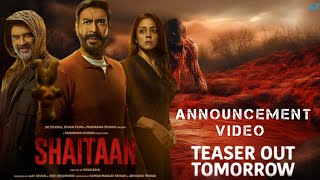 SHAITAN Teaser Announcement Video  Ajay Devgan R Madhawan Jyotika Movie 2024 [upl. by Myrlene]