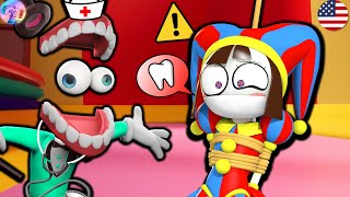 The Amazing Digital CircusParody Lets go to Dentist Pomni Funny Cartoon Animation 3 HD [upl. by Pilar]