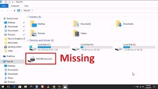 How to Fix DVD Drive Missing From File Explorer in Windows 7810 [upl. by Belak]