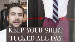 The SECRET to Keeping Your Shirt Tucked ALL Day  How To Tuck In A Shirt [upl. by Salvatore]