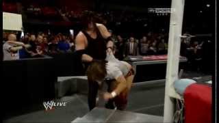 WWE Raw April 21 2014 Kane returns and destroys Daniel Bryan [upl. by Decker]