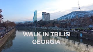 Walking tour in Tbilisi Georgia  Kote Marjanishvili St 4k [upl. by Tandie]