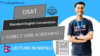 SUBJECT VERB AGREEMENT SAT ENGLISH COMPLETE LESSON IN NEPALI  STANDARD ENGLISH CONVENTIONS [upl. by Onitnerolf130]