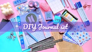 Part8 DIY JOURNAL SET How to Make BTS Journal Set at Home DIY Journal kit  Journal Stationary [upl. by Sualkin]