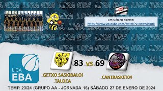 GETXO SASKIBALOI TALDEA 🆚 CANTBASKET04 [upl. by Zamir444]