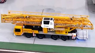 Awesome RC Liebherr MK80 Tallest Mobile Crane on Liebherr RoadShow [upl. by Ambrosi]