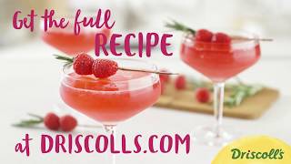 Raspberry Vodka Martini Recipe  Driscolls [upl. by Erdnaed]