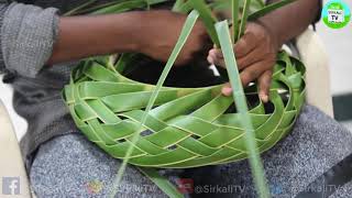 தென்னை ஓலை பெட்டி  குருத்தோலையில் ஒரு கலைவண்ணம்  How to make palm tree leaves basket  olai petti [upl. by Means534]