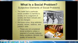 What is a Social Problem Objective and subjective elements [upl. by Wasserman348]