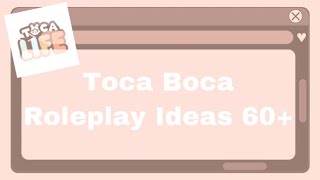 Toca Boca Roleplay Ideas 60  ItzDaizy [upl. by Halas965]