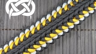 How to make a Sanctified Switchback Paracord Buckle Bracelet [upl. by Lemaj695]