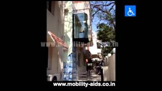 Wall Mounted Lifts Chennai  Pitless Lift in India [upl. by Atteuqaj]