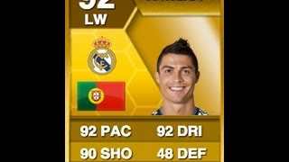 Fifa 13 Ultimate Team  Recensione Ronaldo 92  Stat in Game [upl. by Soisatsana]