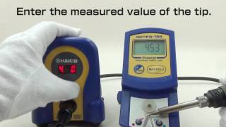 HAKKO FX888D how to use quotAdjust Modequot [upl. by Olegnalehcim]