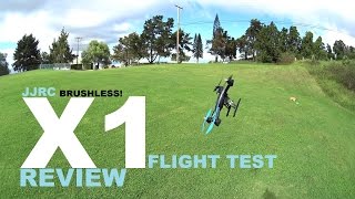 JJRC X1 Brushless Sport Quadcopter Drone Review  Part 2  FlightCRASH Test [upl. by Ferro644]