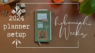 Hobonichi Weeks 2024 Setup  Flip Through [upl. by Auqenes]