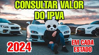 COMO CONSULTAR IPVA 2024 [upl. by Zetnauq]