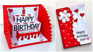 DIY  Happy Birthday greeting card for best friend  Birthday card ideas easy Handmade [upl. by Shing904]