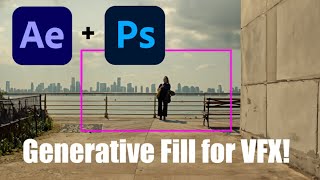 Using Generative Fill for Matte Painting VFX ➡ After Effects Full Tutorial [upl. by Yazbak124]