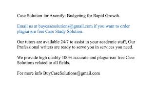 Case Solution Axonify Budgeting for Rapid Growth [upl. by Adnoyek647]