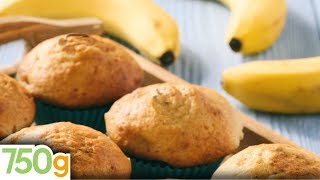 Recette de Muffins à la banane  750g [upl. by Janifer150]