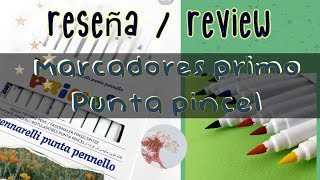 Review Marcadores Punta Pincel Primo ♡  marcadores para lettering ¿ [upl. by Halilak]