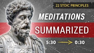 My Summary of The Meditations of Marcus Aurelius  22 Stoic Principles [upl. by Sidonie]