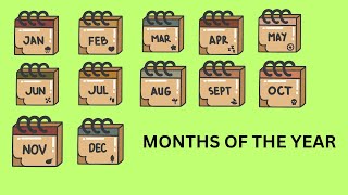 MONTHS OF THE YEAR  MONTHS NAME  MONTHS NAME IN ENGLISH  MONTHS  JANUARY TO DECEMBER Tiny Dudes [upl. by Strain900]